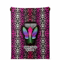 Neon Pink Faerie Microfleece Blanket