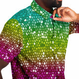 Mosaic Color Palette Button Down Shirt