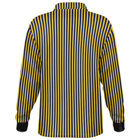 Striped Long Sleeve Polo