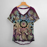 Hippie Faerie V-Neck T-Shirt 8