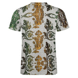 Embossed Pattern Cotton T-Shirt 2