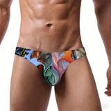 Men's Bikini Underwear Embossed Flower Pattern 2