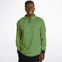 Striped Long Sleeve Polo