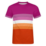 Color Palette Stripes Cotton T-shirt 31