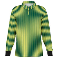 Striped Long Sleeve Polo