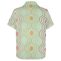 Color Palette Lace Pattern Button Down