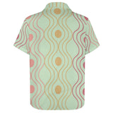 Color Palette Lace Pattern Button Down