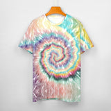 Pastel Color Palette Te Dye Cotton T-Shirt