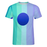 Pride Blue Neptune Cotton T-Shirt