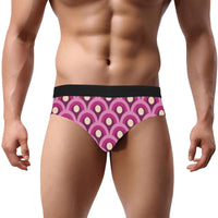 Rainbow Pattern Men's Mid Rise Briefs