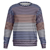 Color Palette Knit Effect Sweatshirt