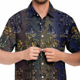 Linen Pattern Embossed Button Down Shirt 7
