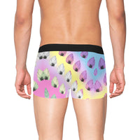 Leaf Pattern Boxer Briefs with Fly