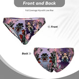 Men's Bikini Underwear Embossed Flower Pattern 1