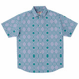 Perano Blue Pattern Button Down