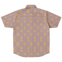 Lavender Gold Sunburst Button Down