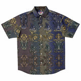 Linen Pattern Embossed Button Down Shirt 7