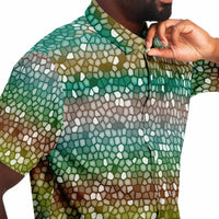 Mosaic Color Palette  Button Down Shirt