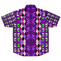 Skull Argyle Button Down