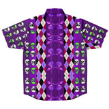 Skull Argyle Button Down