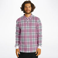 Mod Plaid Long Sleeve Polo