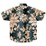 Embossed Champagne Velvet Button Down Shirt 10