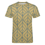 Leaf Pattern Cotton T-Shirt 2