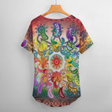Hippie Faerie V-Neck T-Shirt 7