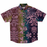 Embossed Rainbow Velvet Button Down Shirt 3