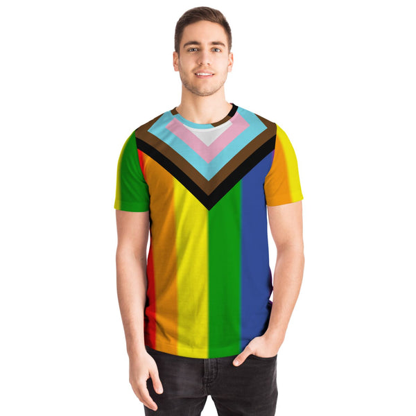 Progress Pride Flag T-shirt – Oscar Guardiola Designs
