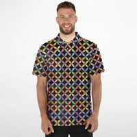 Geometric Star Polo Shirt