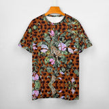 Embossed Cheetah Spots Cotton T-Shirt