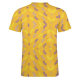 Unisex Half Rainbow Pattern Cotton T-Shirt