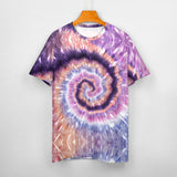 Lavender color palette Tie Dye Cotton T-Shirt