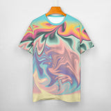 Liquid Paint Effect Cotton T-Shirt 11
