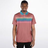 Gradient Chest Stripe Polo