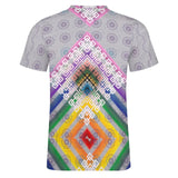 Unisex Geometric Pattern Cotton T-Shirt