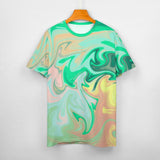 Liquid Paint Effect Cotton T-Shirt 4