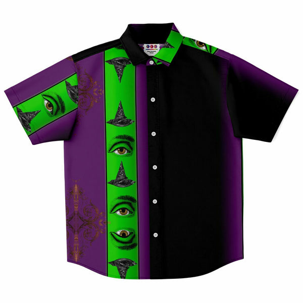 Green Witch Button Down Shirt