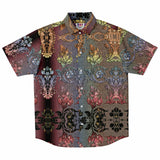 Linen Pattern Embossed Button Down Shirt 8