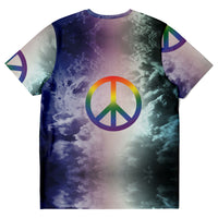 Rainbow Pride Peace Sign T-shirt