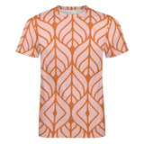 Leaf Pattern Cotton T-Shirt 17
