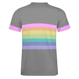 Pride Color Palette Stripes Cotton T-shirt 58
