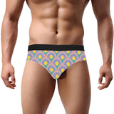 Rainbow Pattern Men's Mid Rise Briefs