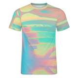 Unisex Holographic Paint Cotton T-Shirt