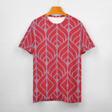 Leaf Pattern Cotton T-Shirt 8