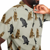 Owls Button Down