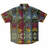 Linen Pattern Embossed Button Down Shirt 10