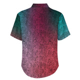 Gradient Texture Pattern Faux Linen Button Down Shirt with chest pocket 14