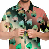 Color Palette Leaves Button Down Shirt